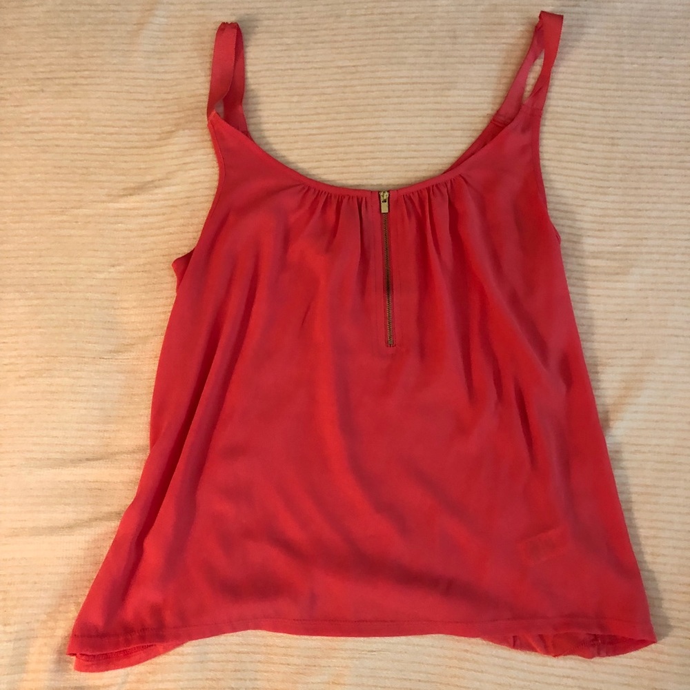 Pink flowy tank
